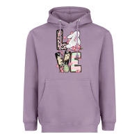 Lavender Love Easter bunny Heavyweight Hoodie - OliviaCreatesArt