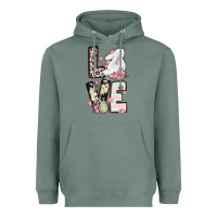 Sage Love Easter bunny Heavyweight Hoodie - OliviaCreatesArt