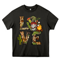Asphalt love camping gnome Heavy Core Tee - BarkalooDesign