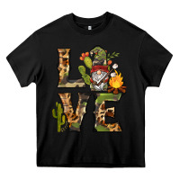 Black love camping gnome Heavy Core Tee - BarkalooDesign