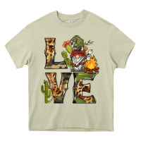 Mossy love camping gnome Heavy Core Tee - BarkalooDesign