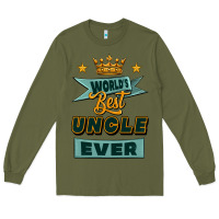 Army Green world's best uncle ever Long Sleeve Tee - Jasminsmagicworld