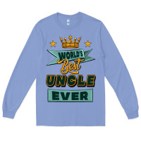 Colony Blue world's best uncle ever Long Sleeve Tee - Jasminsmagicworld
