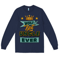 Navy world's best uncle ever Long Sleeve Tee - Jasminsmagicworld