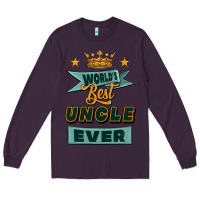 Plum world's best uncle ever Long Sleeve Tee - Jasminsmagicworld