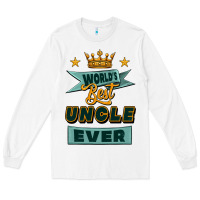 White world's best uncle ever Long Sleeve Tee - Jasminsmagicworld