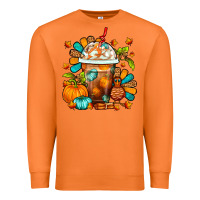 Carrot Thanksgiving Frappe Coffee Premium Sweatshirt - FaDigitalArtStudio