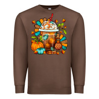 Chestnut Thanksgiving Frappe Coffee Premium Sweatshirt - FaDigitalArtStudio
