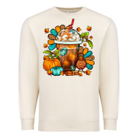 Sandshell Thanksgiving Frappe Coffee Premium Sweatshirt - FaDigitalArtStudio
