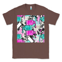 Chestnut nail polish with cowhide and plaid seamless pattern bbs Classic Tee - BundleAndBundleShop