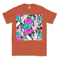 Copper nail polish with cowhide and plaid seamless pattern bbs Classic Tee - BundleAndBundleShop