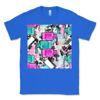 True Royal nail polish with cowhide and plaid seamless pattern bbs Classic Tee - BundleAndBundleShop