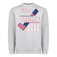 Heather Grey Veto Trump 2020 Heavyweight Sweatshirt - Bettercallsaul