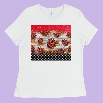 Ladybug Tumbler Ladies Tee Designed By Barkaloodesign