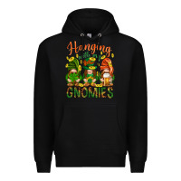 Black Hanging with my gnomies Premium Hoodie - HowdyJamesFarm