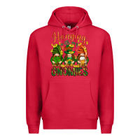 Cardinal Hanging with my gnomies Premium Hoodie - HowdyJamesFarm