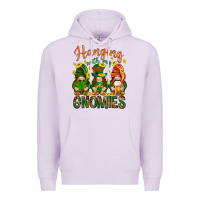 Lilac Hanging with my gnomies Premium Hoodie - HowdyJamesFarm