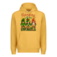 Mustard Hanging with my gnomies Premium Hoodie - HowdyJamesFarm