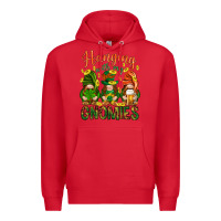 Red Hanging with my gnomies Premium Hoodie - HowdyJamesFarm