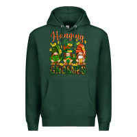 Sports Green Hanging with my gnomies Premium Hoodie - HowdyJamesFarm