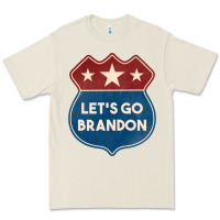Bone Let's Go Brandon Shield Patch Premium Tee - Jasminsmagicworld