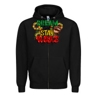 Black dream but stay woke juneteenth Zipper Hoodie - CowGirlArtShop