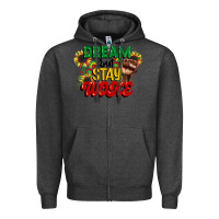 Charcoal Heather dream but stay woke juneteenth Zipper Hoodie - CowGirlArtShop