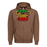 Chestnut dream but stay woke juneteenth Zipper Hoodie - CowGirlArtShop