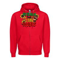 Red dream but stay woke juneteenth Zipper Hoodie - CowGirlArtShop