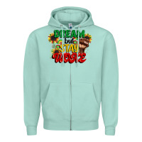 Seafoam dream but stay woke juneteenth Zipper Hoodie - CowGirlArtShop