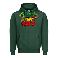 Sports Green dream but stay woke juneteenth Zipper Hoodie - CowGirlArtShop