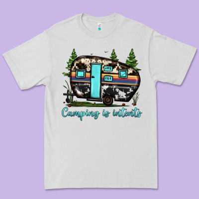 Camping Is Intents Premium Tee Designed By Jahusdesignshop