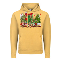 Vintage Mustard merry christmas nurse trees Vintage Hoodie - MaliasSmallBusiness