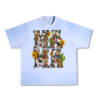 Grape Ice Western Mama With Sunflowers Urban Heavy Tee - BundleAndBundleShop