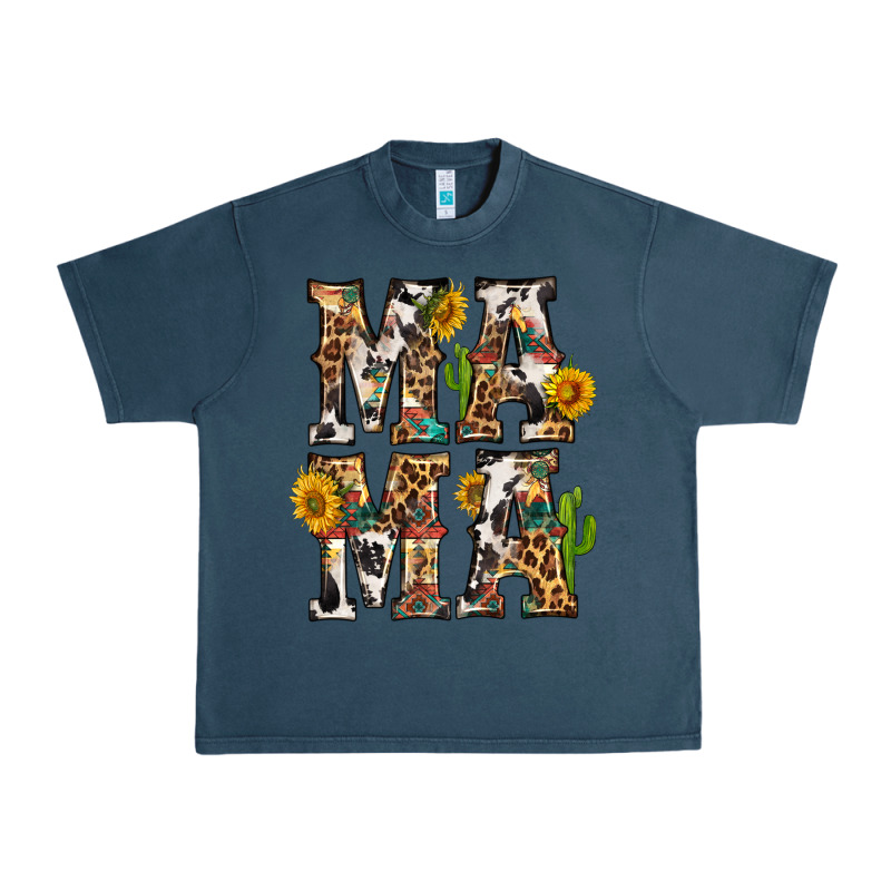 Western Mama With Sunflowers Urban Heavy Tee by BundleAndBundleShop | Teevron