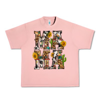Salmon Western Mama With Sunflowers Urban Heavy Tee - BundleAndBundleShop