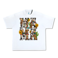 White Western Mama With Sunflowers Urban Heavy Tee - BundleAndBundleShop