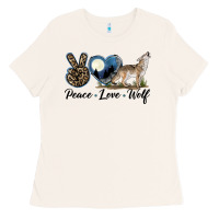 Bone Peace Love Wolf Ladies Tee - LillyAllenDesigns