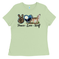 Matcha Peace Love Wolf Ladies Tee - LillyAllenDesigns