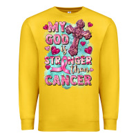 My God Is Stronger Than Cancer Premium Sweatshirt | Teevron