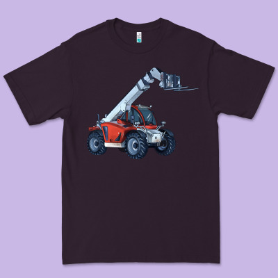 Telehandler Premium Tee Designed By Lillyallendesigns