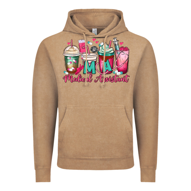 Ma Medical Assistant Coffee Cups Vintage Hoodie by MaliasSmallBusiness | Teevron