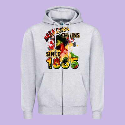 Breaking Chains Since 1865 Zipper Hoodie Designed By Cowgirlartshop