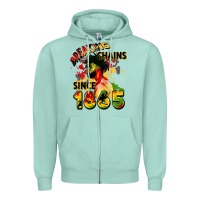 Seafoam breaking chains since 1865 Zipper Hoodie - CowGirlArtShop