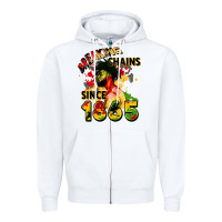 White breaking chains since 1865 Zipper Hoodie - CowGirlArtShop