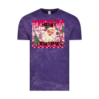 Cloud Purple merry pink christmas santa Vintage Tee - MaliasSmallBusiness