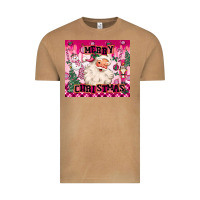 Vintage Camel merry pink christmas santa Vintage Tee - MaliasSmallBusiness