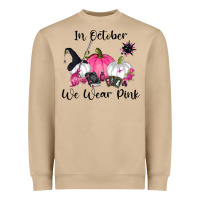In October We Wear Pink Heavyweight Sweatshirt | Teevron