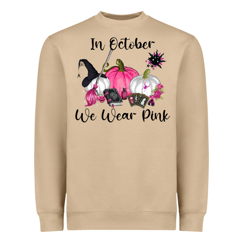 In October We Wear Pink Heavyweight Sweatshirt by RanaPortraitStore | Teevron