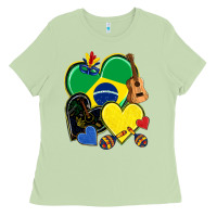 Matcha brazil hearts Ladies Tee - NancyCooperArtShop